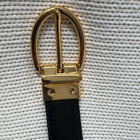 Ralph Lauren Brown Leather Belt with Gold Buckle - Picture 5 of 6